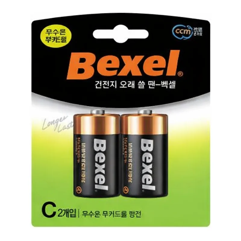 OFFICENEX 벡셀 건전지 R14(C형/2개입)