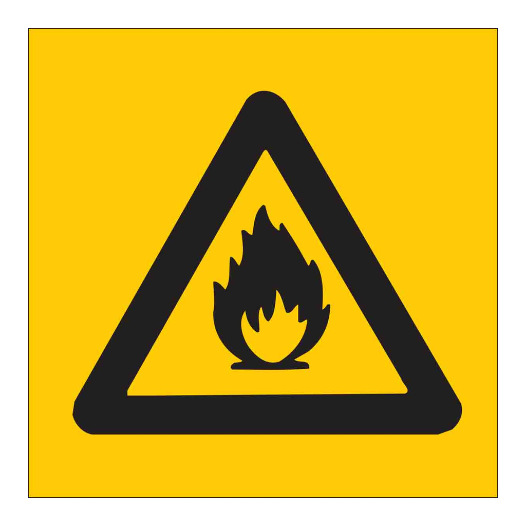 Brady Flammable Picto Sign