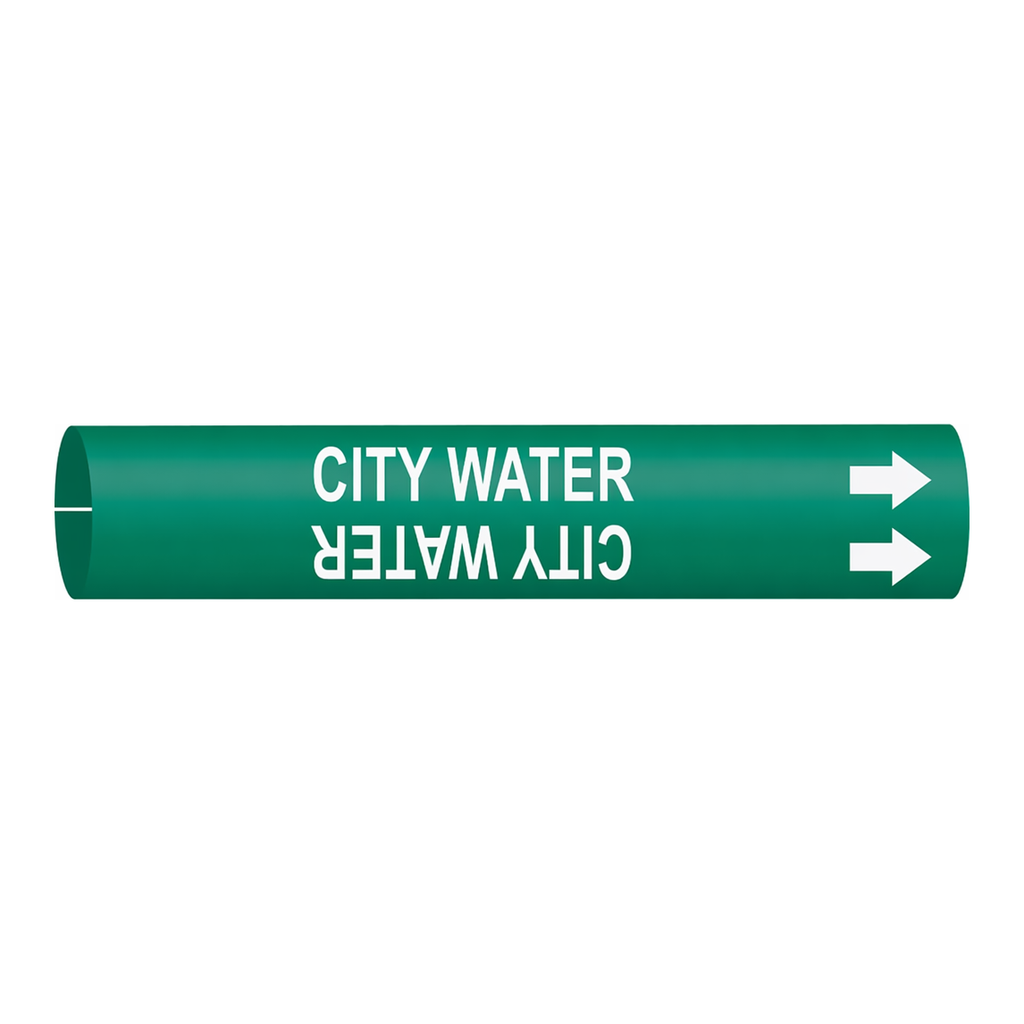 Brady CITY WATER Snap-On Pipe Marker