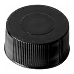 Waters 9 mm Solid Black Cap with PTFE/Silicone liner, 100/pk
