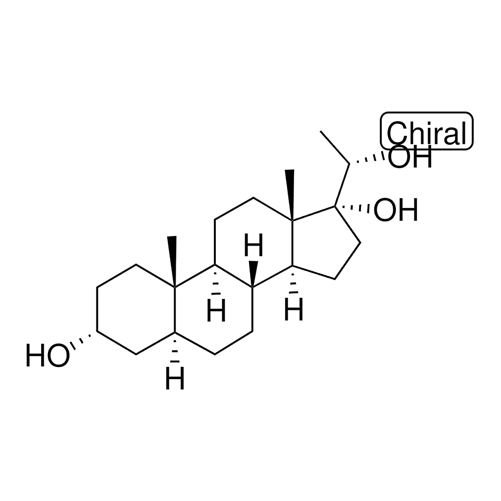 Merck 5-BETA-PREGNANE-3-ALPHA,17-ALP - 25 MG&