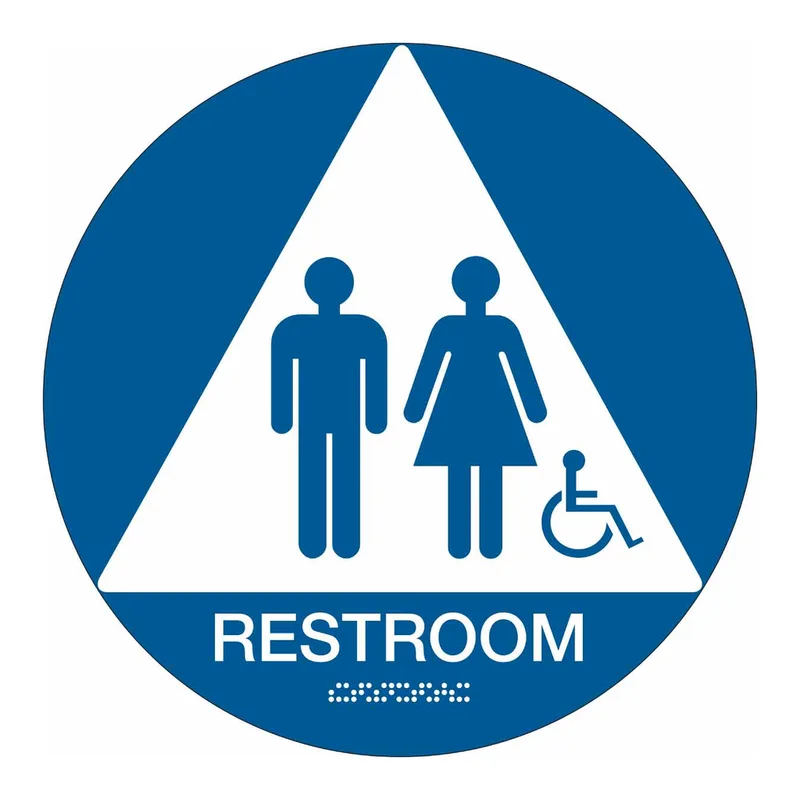 Brady Restroom Sign