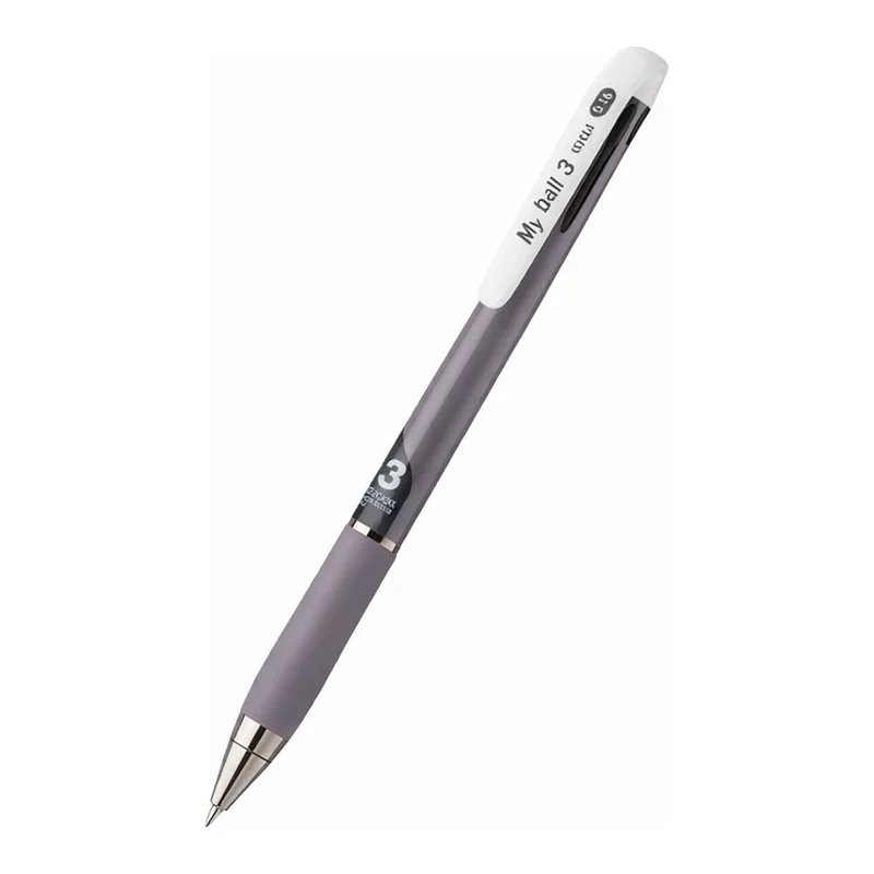 OFFICENEX 마이펜 마이볼 3색볼펜 (0.38/앤티크퍼플/1EA)