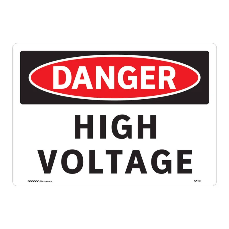Brady DANGER High Voltage sign