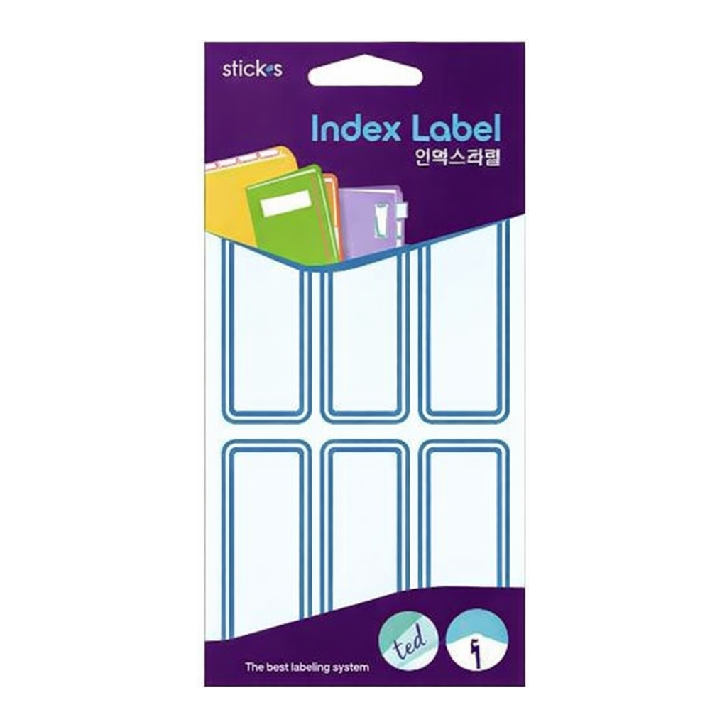 OFFICENEX 일반견출지 20-2006B 청색(28*60 18장)