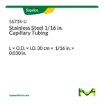 Merck 0.030IN ID SS TUBING, 1/16IN OD, 30CM