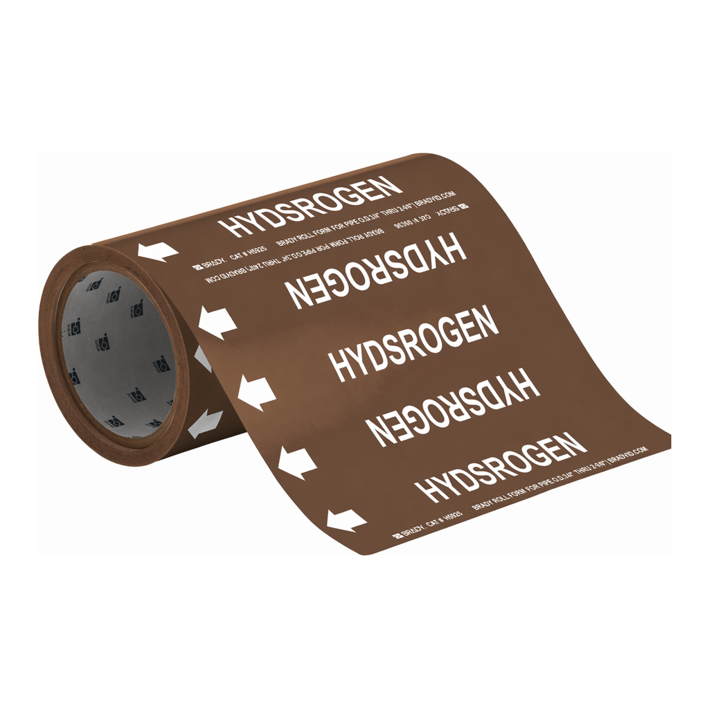 Brady HYDROGEN Roll Form Pipe Marker