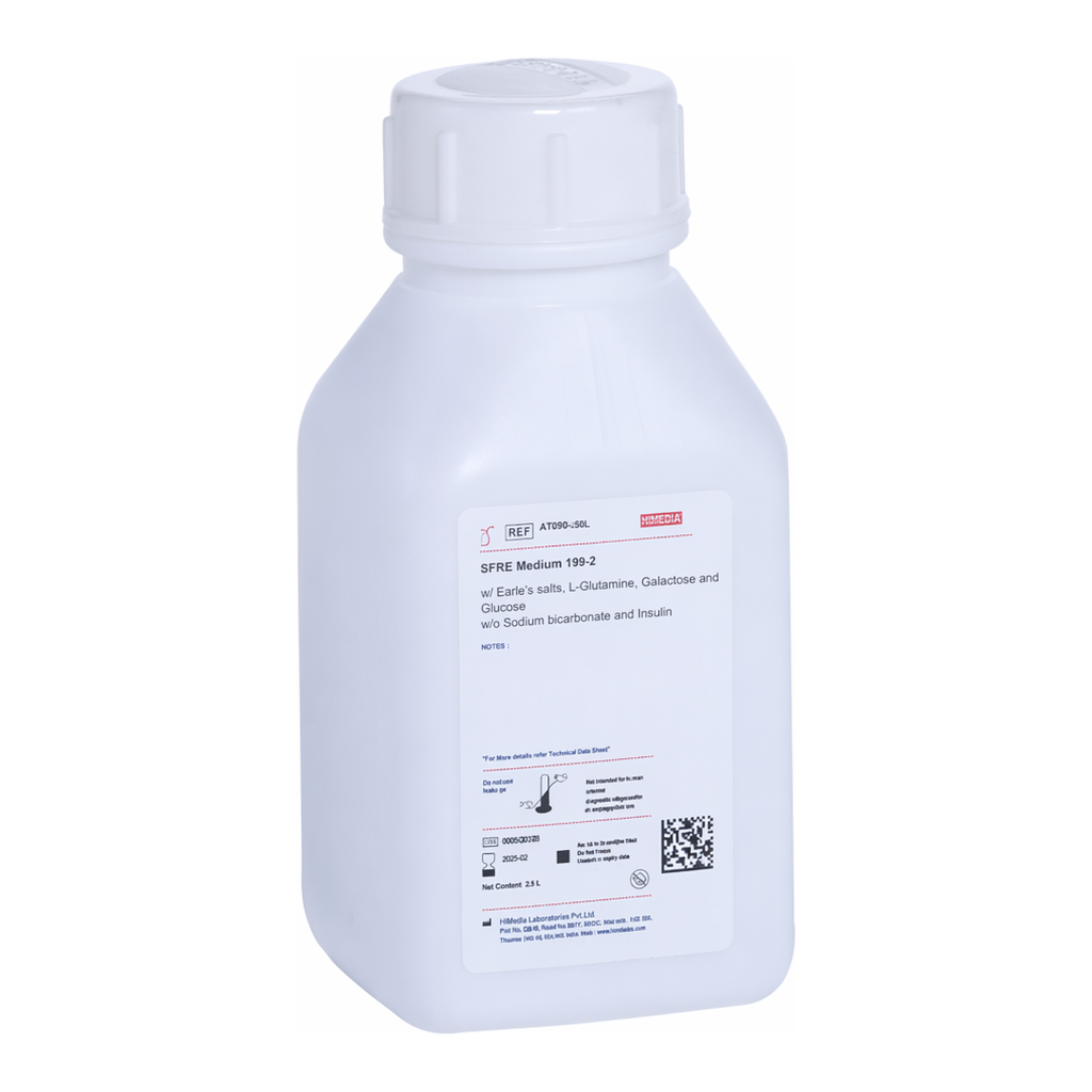 Himedia SFRE Medium 199-2 w/ Earle`s salts, L-Glutamine, Galactose and Glucose w/o Sodium bicarbonate and Insulin