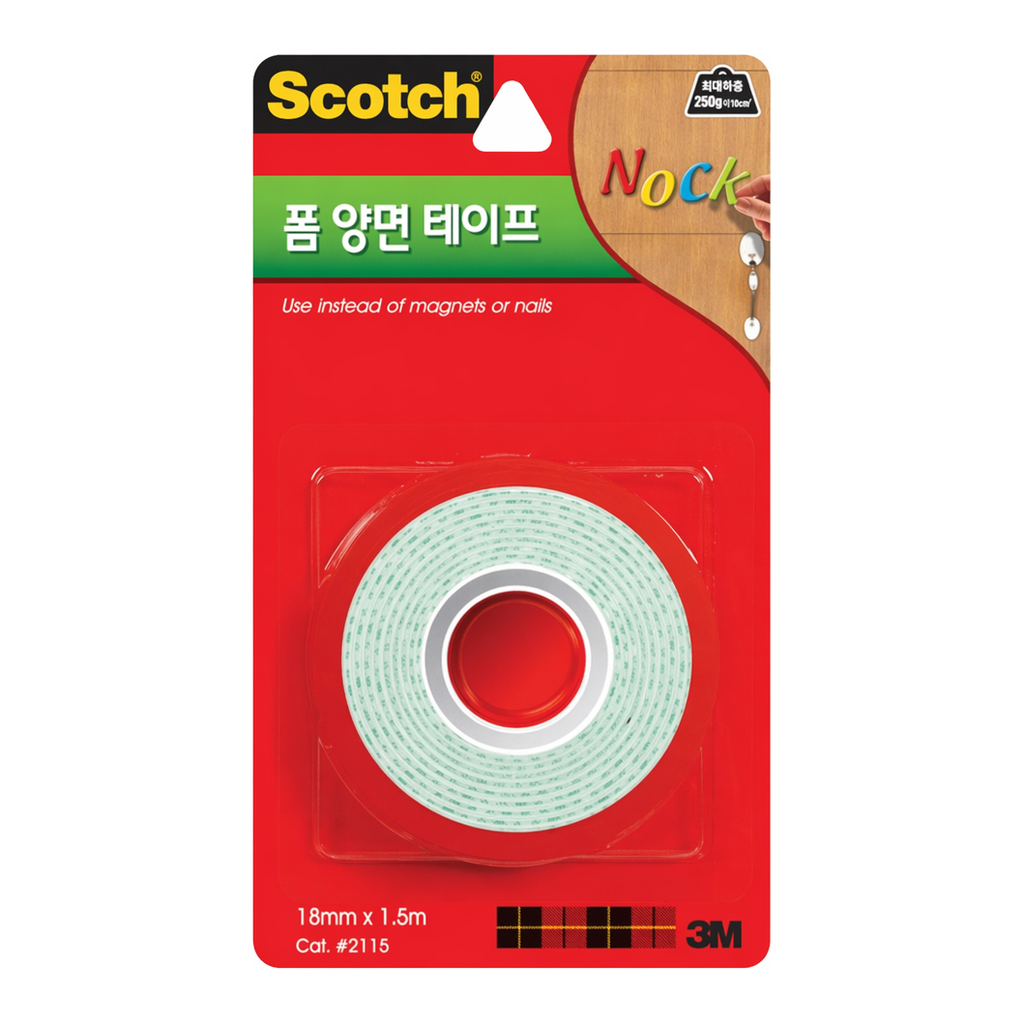 OFFICENEX 3M 스카치폼양면테이프 2115(18mmx1.5m)