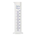 Merck Azlon Squat Form Cylinder with Molded Graduation with blue over print