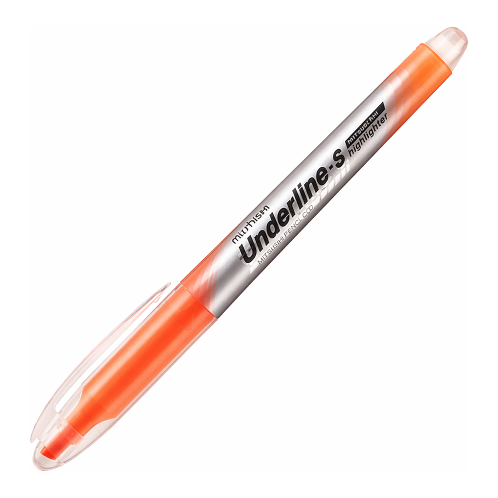 OFFICENEX 문화 언더라인 에스형광펜 (주황/4.0mm)