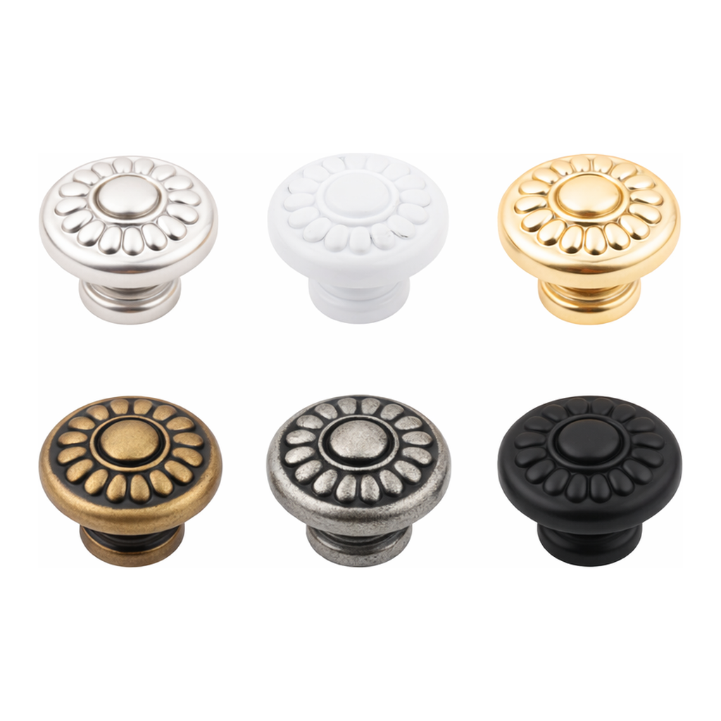 OFFICENEX [업체직송상품](CH)1구손잡이(국화/꼭지/은착/대/23*16mm)