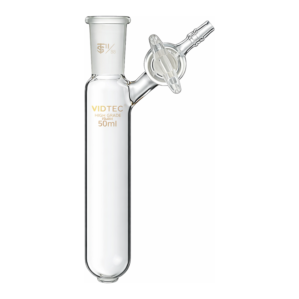 AS ONE Schlenk Tube(D Type. Glass Cock), 슈렌크 관(D 타입. 유리 콕)