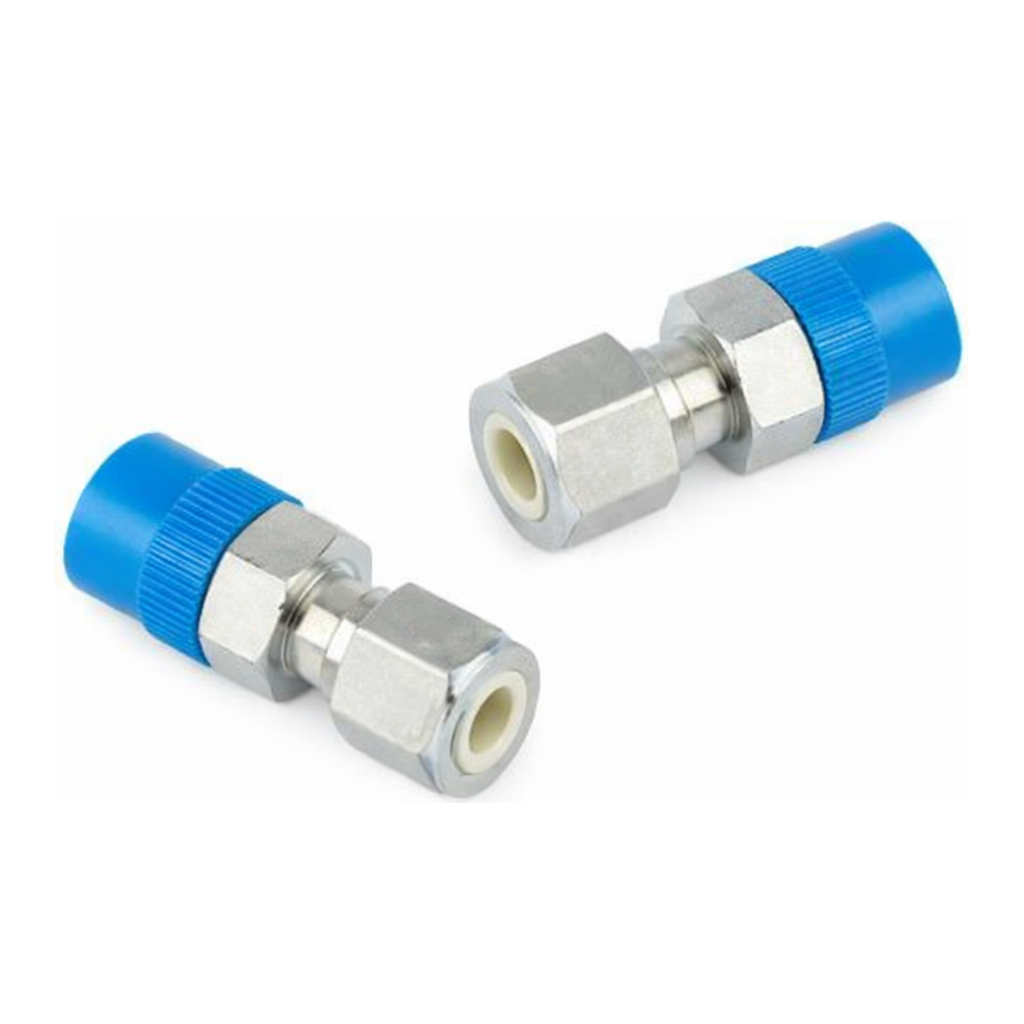 Restek Swagelok Fitting, Stainless Steel, 1/4in to 1/4in NPT Male Connector, 2-pk