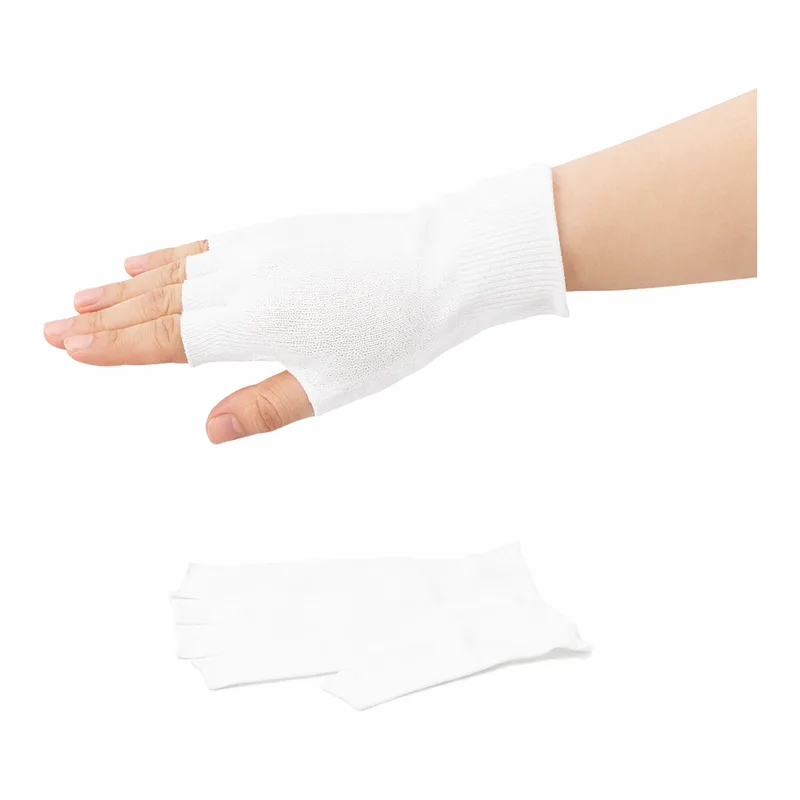 AS ONE Inner Glove Finger Tip Cut Type (for Assembly and InspectIon) 140mm, 속장갑(조립·검사용) 140mm