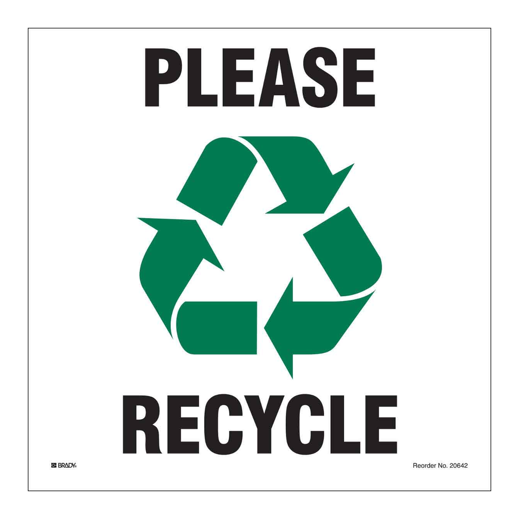 Brady Please Recycle Labels