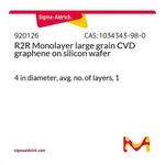 Merck R2R Monolayer large grain CVD graphene on silicon wafer