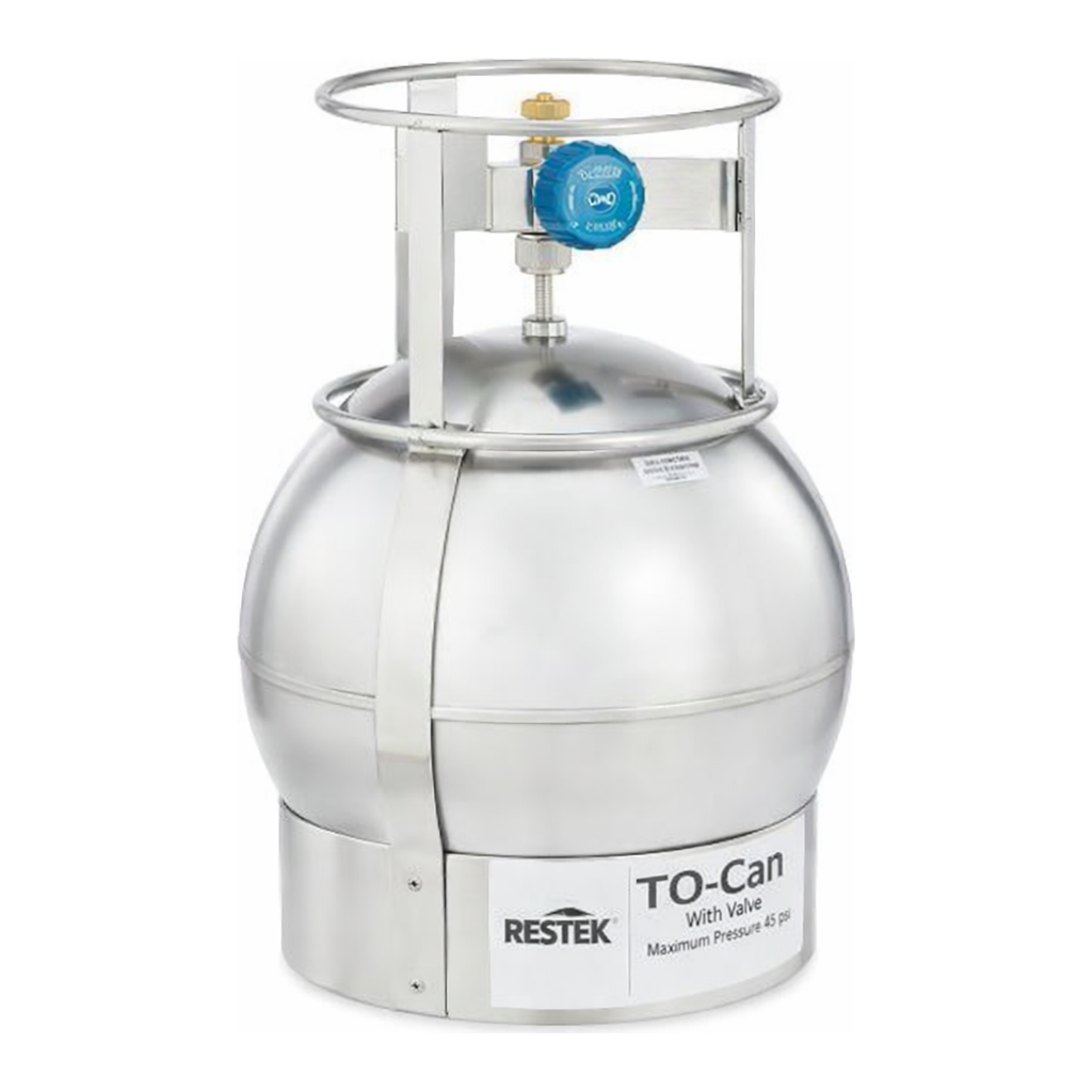 Restek TO-Can Canister 6L with 2-Port RAVE+
