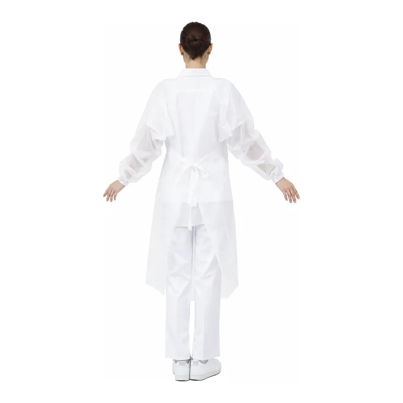 AS ONE PROSHARE Apron(with Sleeve and Rubber), PE 앞치마(소맷부리 고무 타입)