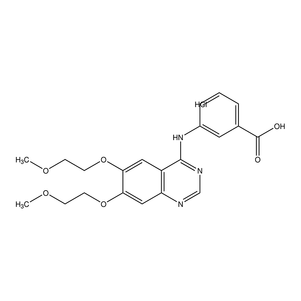 Merck 3-((6,7-bis(2-methoxyethoxy)quinazolin-4-yl)amino)benzoic acid hydrochloride