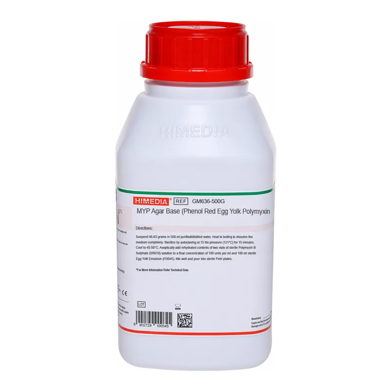 Himedia MYP Agar Base, Granulated (Phenol Red Egg Yolk Polymyxin Agar Base, Granulated)