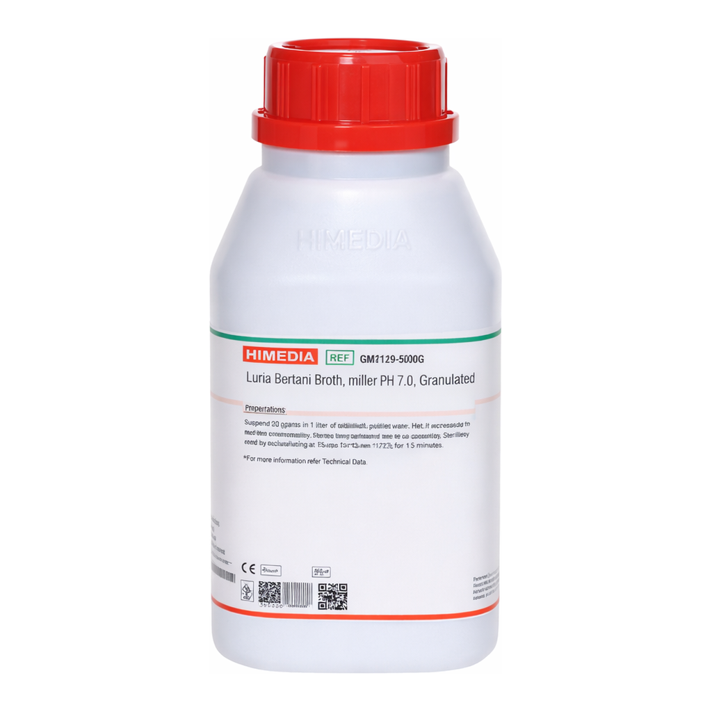 Himedia Luria Bertani Broth, Miller pH 7.0,Granulated