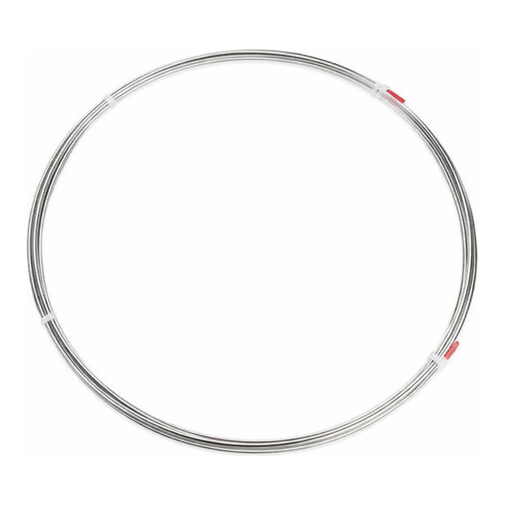 Restek Tubing, Stainless Steel, 304SS Rinsed and Cleaned 1/16in OD x 0.02in ID, 50ft Roll