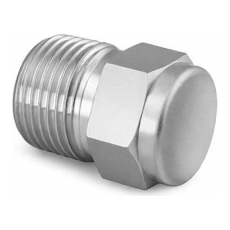 Restek Sample Cylinder, 316 SST End Pipe Plug 1/4in MPT