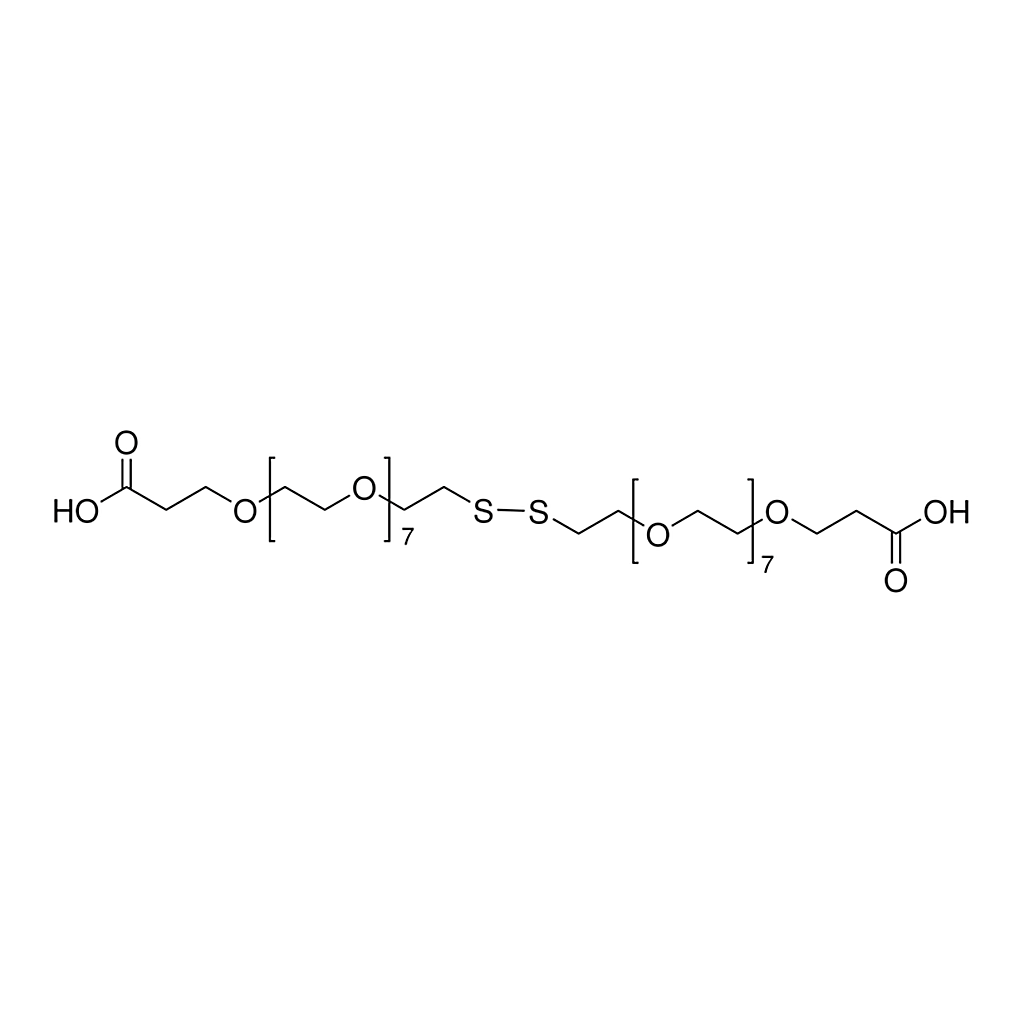 Merck 4,7,10,13,16,19,22,25,32,35,38,41,44,47,50,53-Hexadecaoxa-28,29-dithiahexapentacontanedioic acid