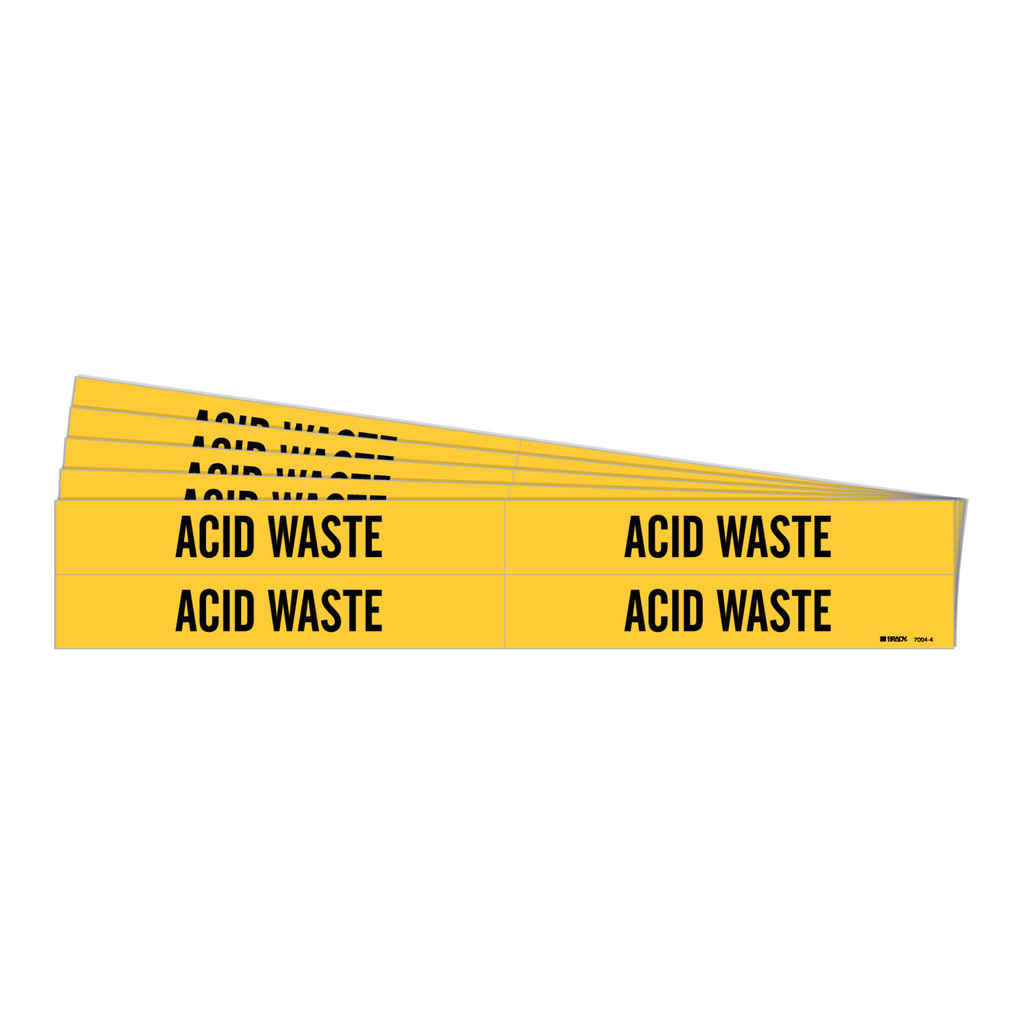 Brady ACID WASTE Pipe Marker