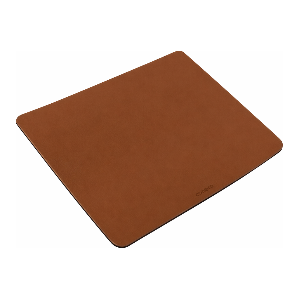 OFFICENEX 가죽 마우스패드(LMP-02/브라운/conevo)