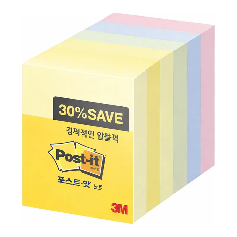 OFFICENEX 3M 포스트잇 알뜰팩 653-5 멀티