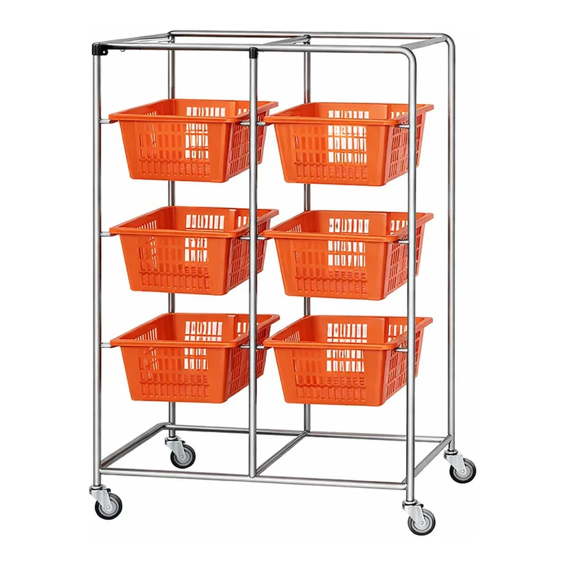 AS ONE Storage Cart(Plastic Basket), 이동식 기구 건조대(플라스틱 바구니)