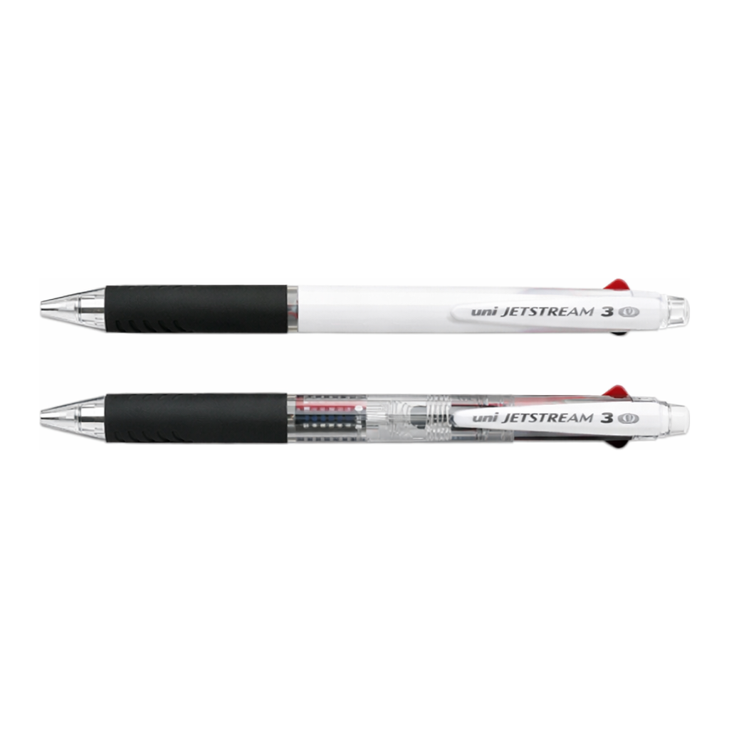 Daihan Science Zetstream Tricolor Permanent Ballpoint Pen, 0.5 & 0.7mm TipWith Hanging Hook, 3