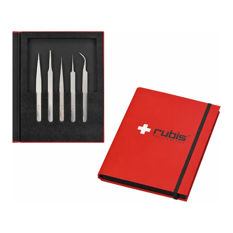 AS ONE MEISTER Pincette Set (5 pieces Assorted Set), 마이스터 핀셋 세트 (5개 아소트 세트)