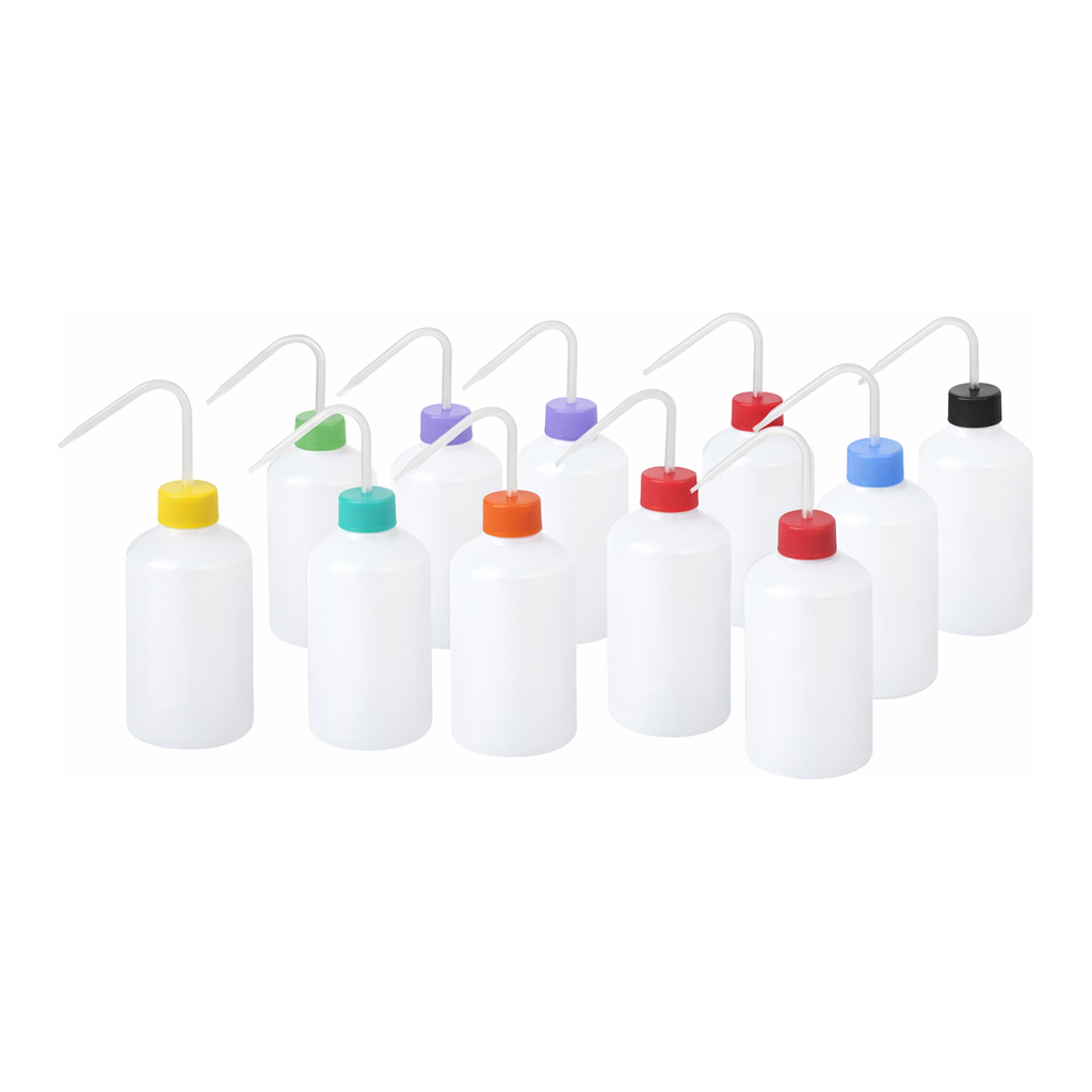 AS ONE Color Washing Bottle Narrow-Mouth PE, 컬러세척병(세구)