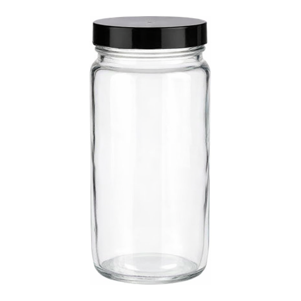 Thermo Fisher Scientific Kimble Clear Glass Standard Wide-Mouth Jars