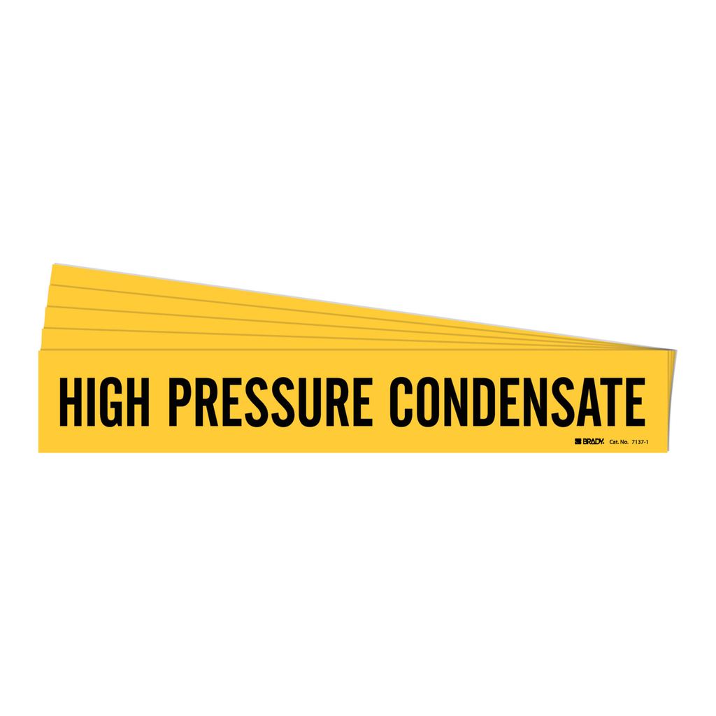 Brady HIGH PRESSURE CONDENSATE Pipe Marker