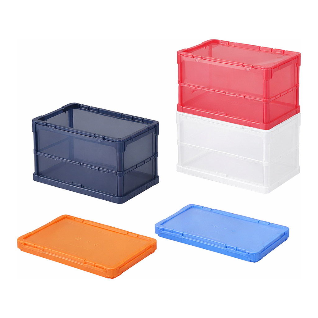 AS ONE Foldable Container PP (Skeleton Color Oricon), 접이식 컨테이너 (스켈톤 컬러 오리콘)