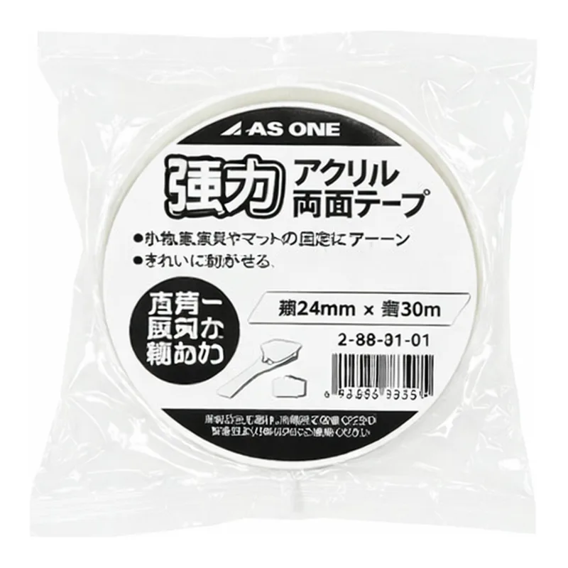 AS ONE 4-3479-01 Powerful Acrylic Double-sided Tape 30mm x 2.0mm x 3m MDST233