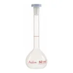 Merck Azlon Clear PMP Volumetric Flask with PPE Stopper