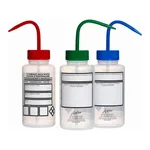 Merck Azlon DIY Safety Wash Bottles with Driplok vapor venting