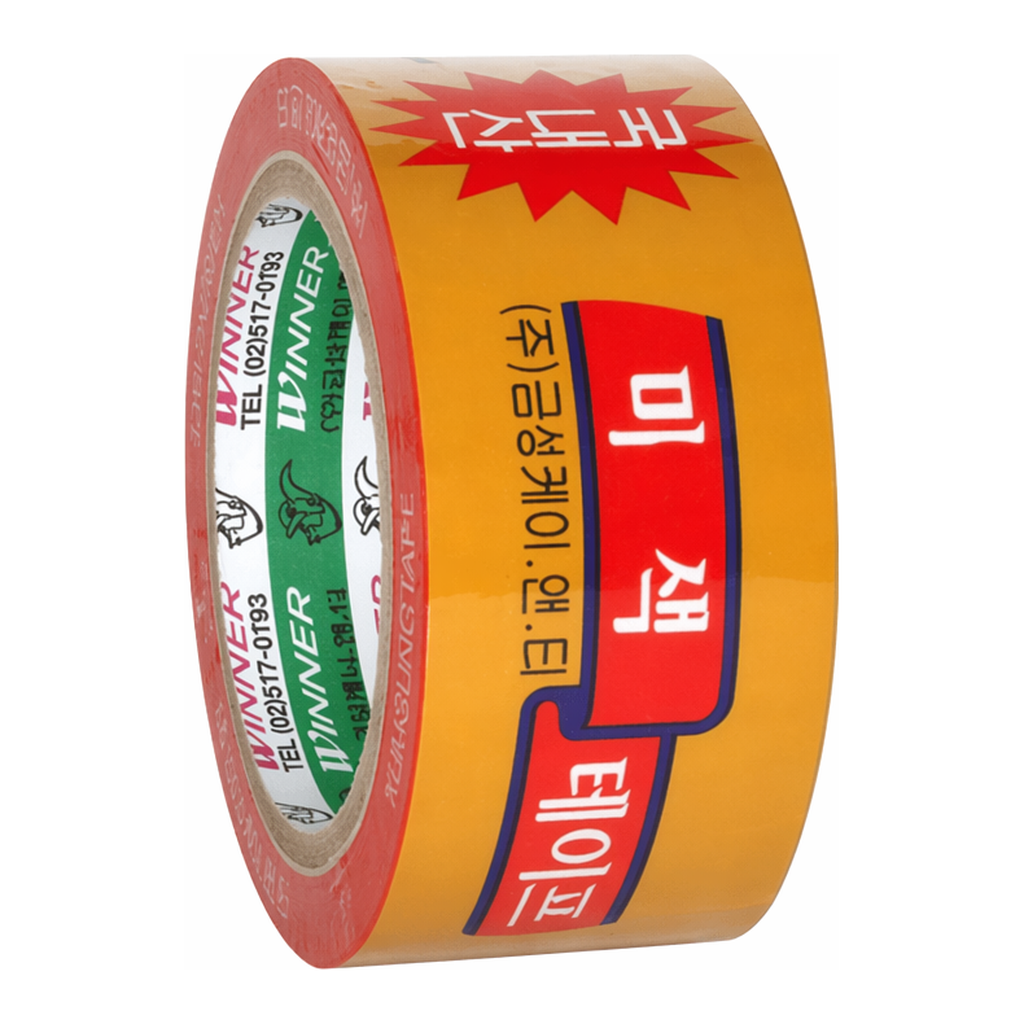 OFFICENEX 금성 박스(미색) OPP테이프(러버) 낱개 48mm×50M