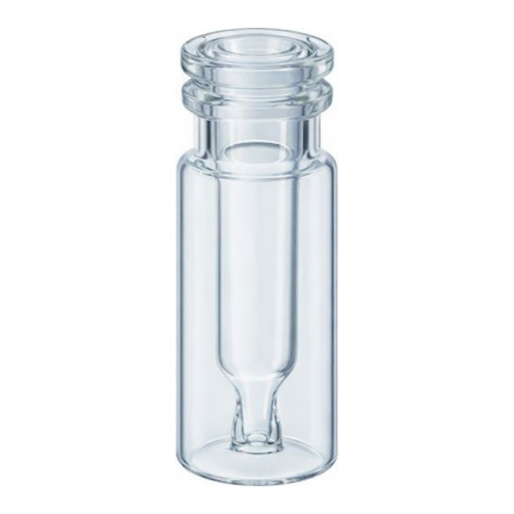 Restek Interlocked Vial/Insert, 300uL Clear, 11mm Crimp or Snap Ring 100-pk