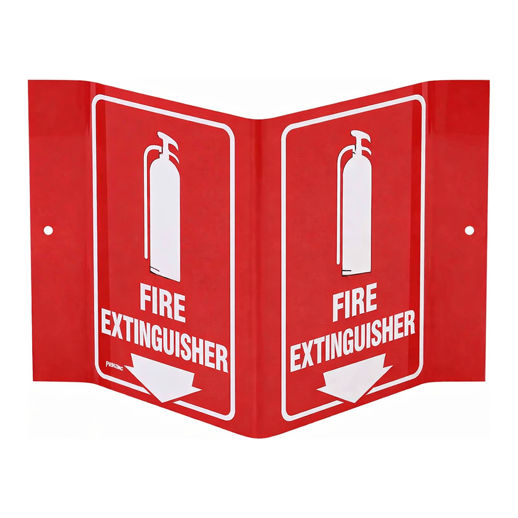 Brady Fire Extinguisher "V" Sign - 6" x 8"