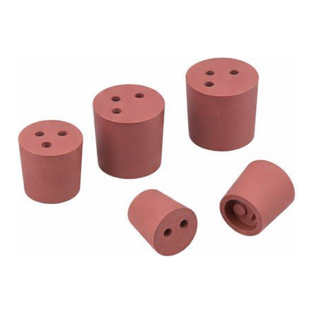 AS ONE Red Rubber Plug with Hole Size 1 Pcand others