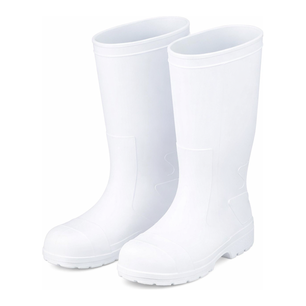 AS ONE SANIFIT Oil Resistant Long Boots White (Lightweight Type With Toe Box) For Men 25.0cm and others
