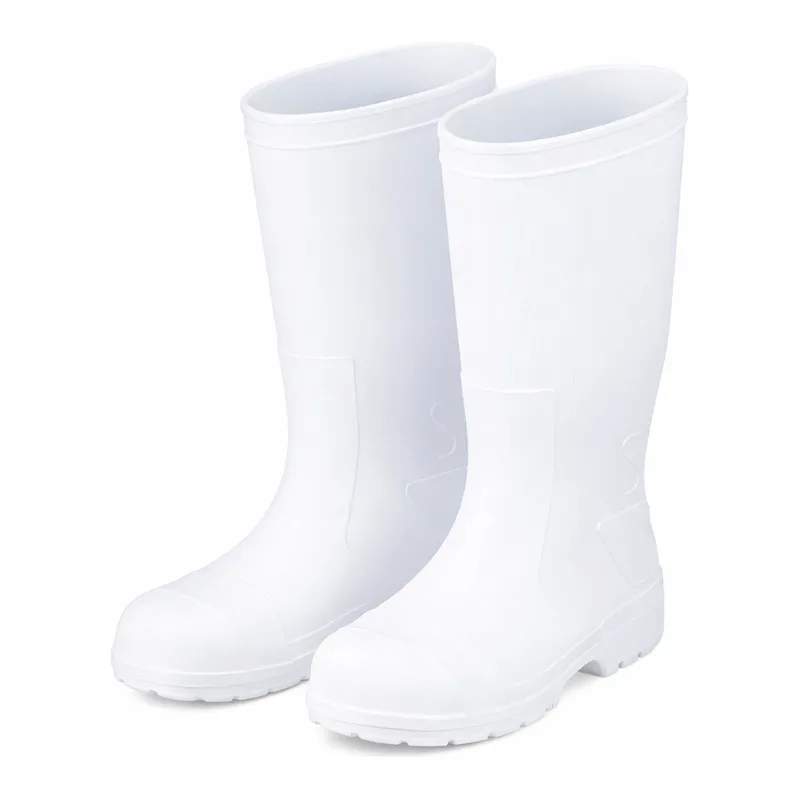 AS ONE SANIFIT Oil Resistant Long Boots White (Lightweight Type With Toe Box) For Men 25.0cm and others