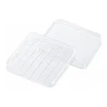 AS ONE Probio Petri Dish 96 Angle with Scale on Grid 10 Pieces x 50 Pack D-210-16