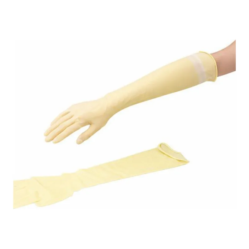 AS ONE Natural Latex Rubber Long Glove Clean Pack Land others